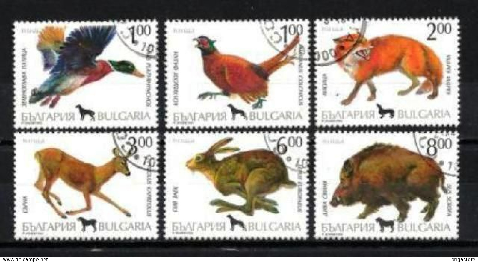 Animaux Gibier Bulgarie 1993 (84) Yvert N° 3535 à 3540 Oblitéré Used - Selvaggina