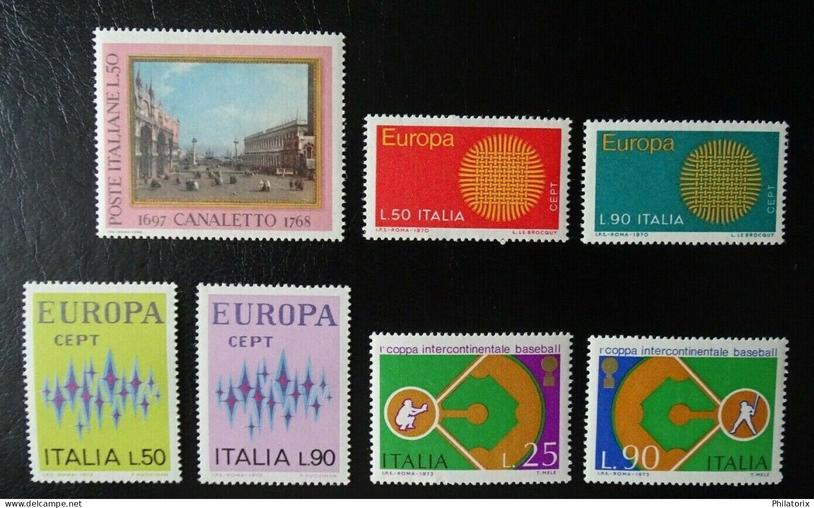 Italien Mi 1281+1309-1310+1364-1365+1411-1412 ** - 1961-70: Mint/hinged