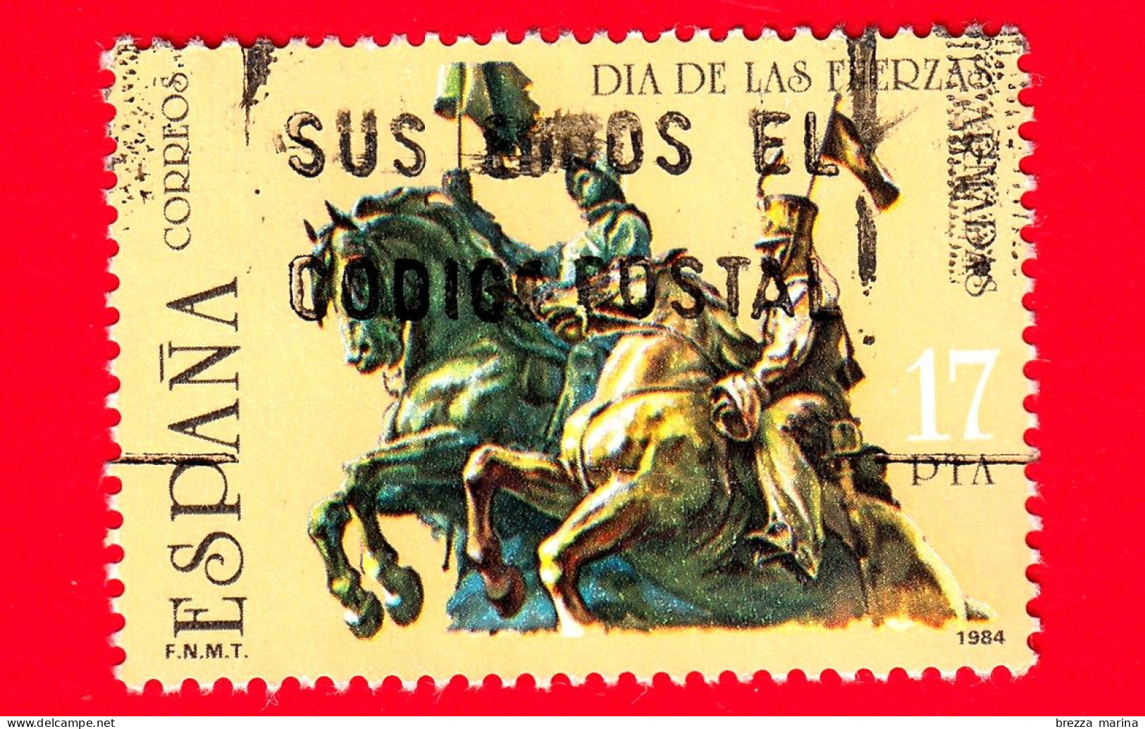 SPAGNA - Usato - 1984 - Giornata Delle Forze Armate - Monumento Al Reggimento Di Cavalleria Di Alcantara - 17 - Used Stamps