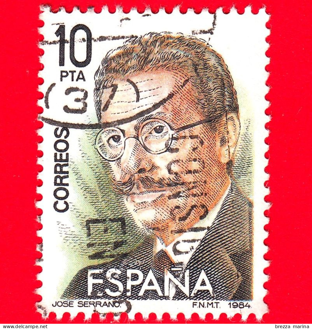 SPAGNA - Usato - 1984 - Maestri Della Zarzuela - José Serrano Simeón (1873 – 1941), Compositore - 10 - Used Stamps