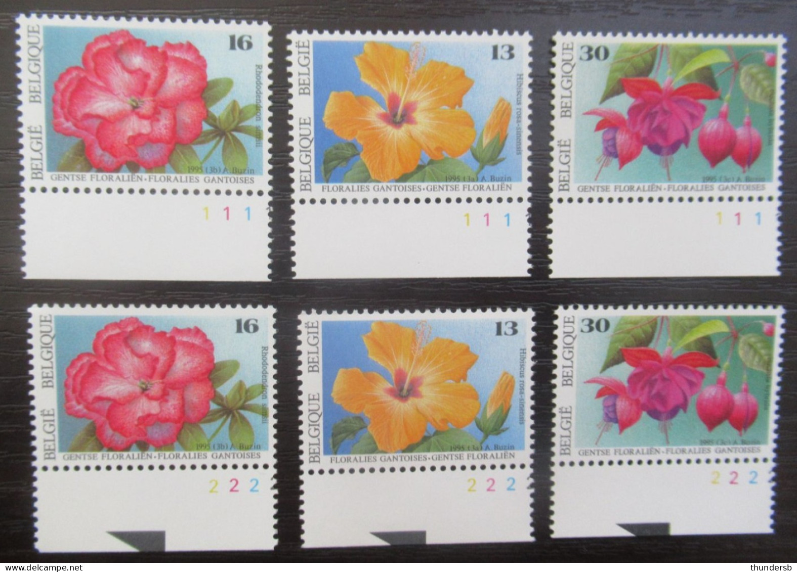 2589/91 'Gentse Floraliën' - Volledige Set Plaatnummers - Postfris ** - 1991-2000