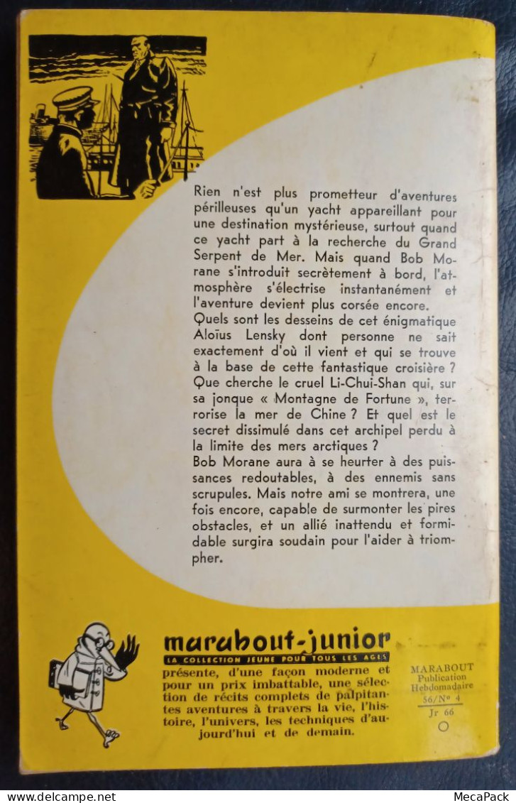 Bob Morane - Henri Vernes - La Croisière Du Megophias (1956) - Adventure