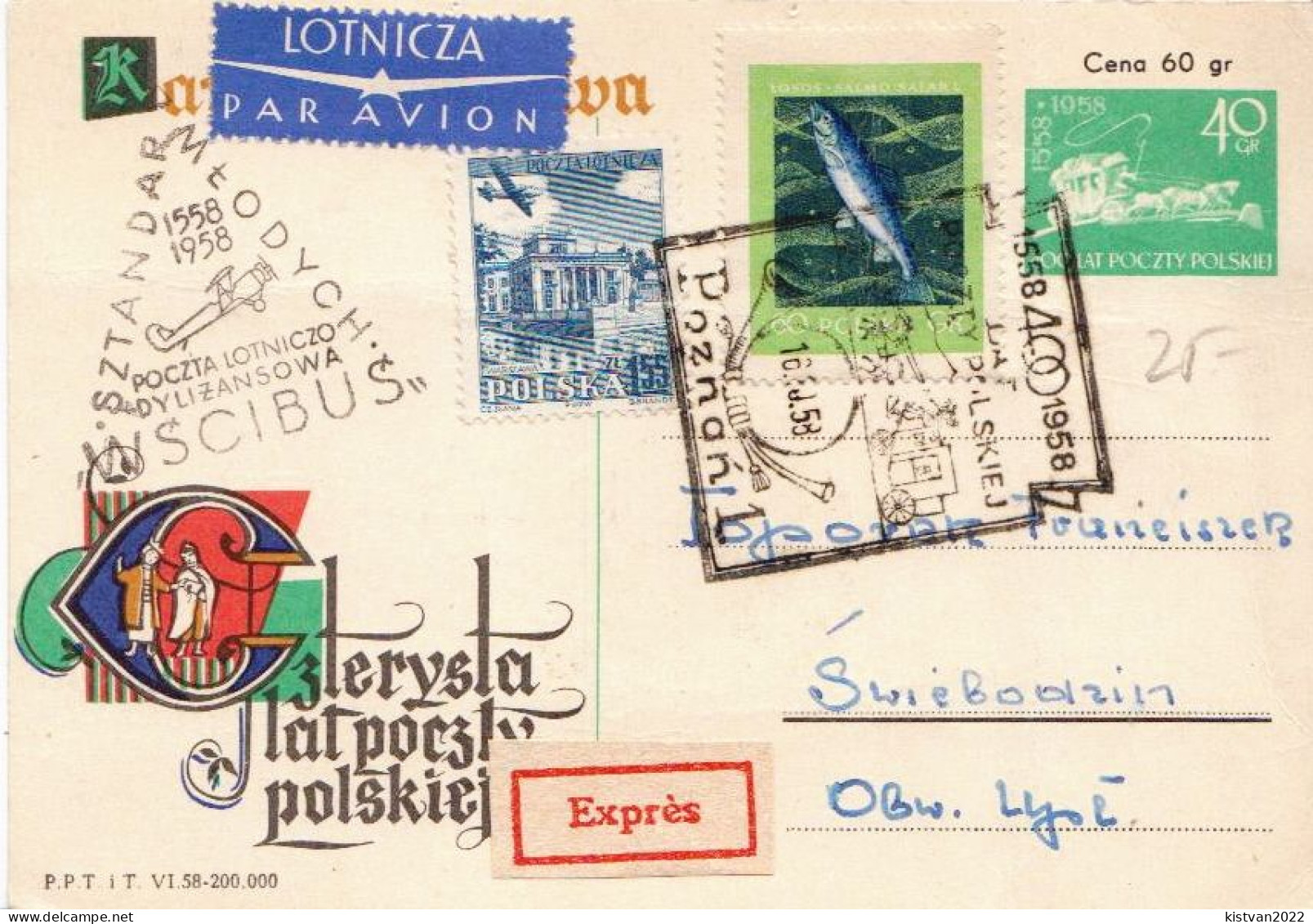 Postal History: Poland Card - Cartas & Documentos