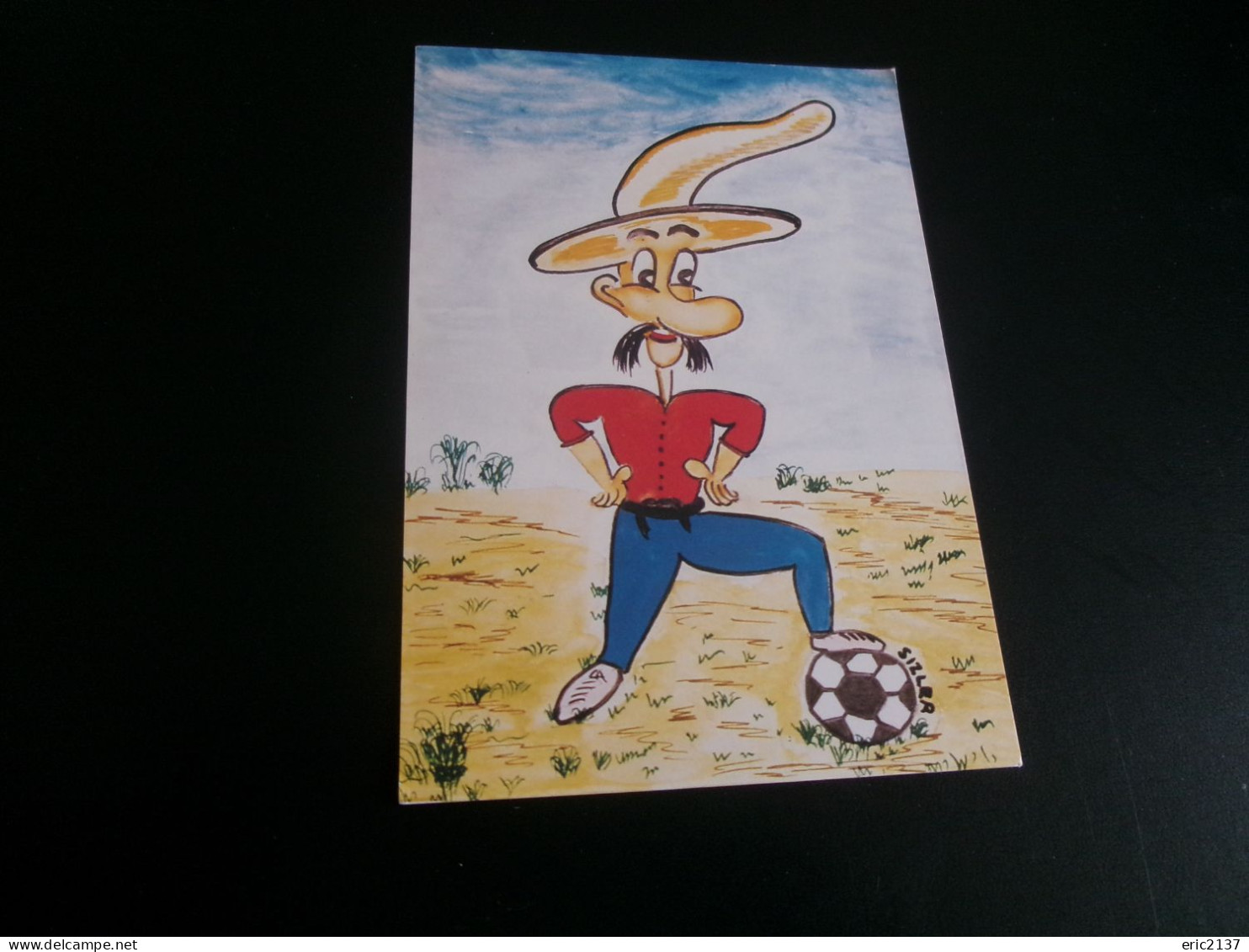 BELLE ILLUSTRATION J.C SIZLER ..SIZI (92 Sur 200ex)  "MEXICO 1986" ..COUPE DU MONDE DE FOOTBALL - Sizi