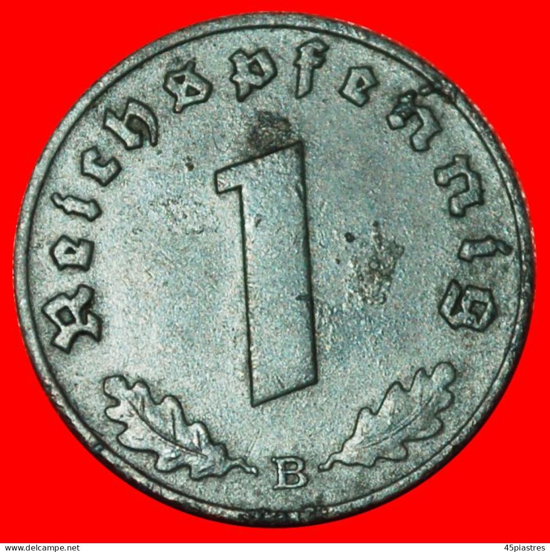 * AUSTRIA 1940-1945: GERMANY  1 REICHSPFENNIG 1942B SWASTIKA 3 REICH (1933-1945)!  · LOW START ·  NO RESERVE! - 1 Reichspfennig