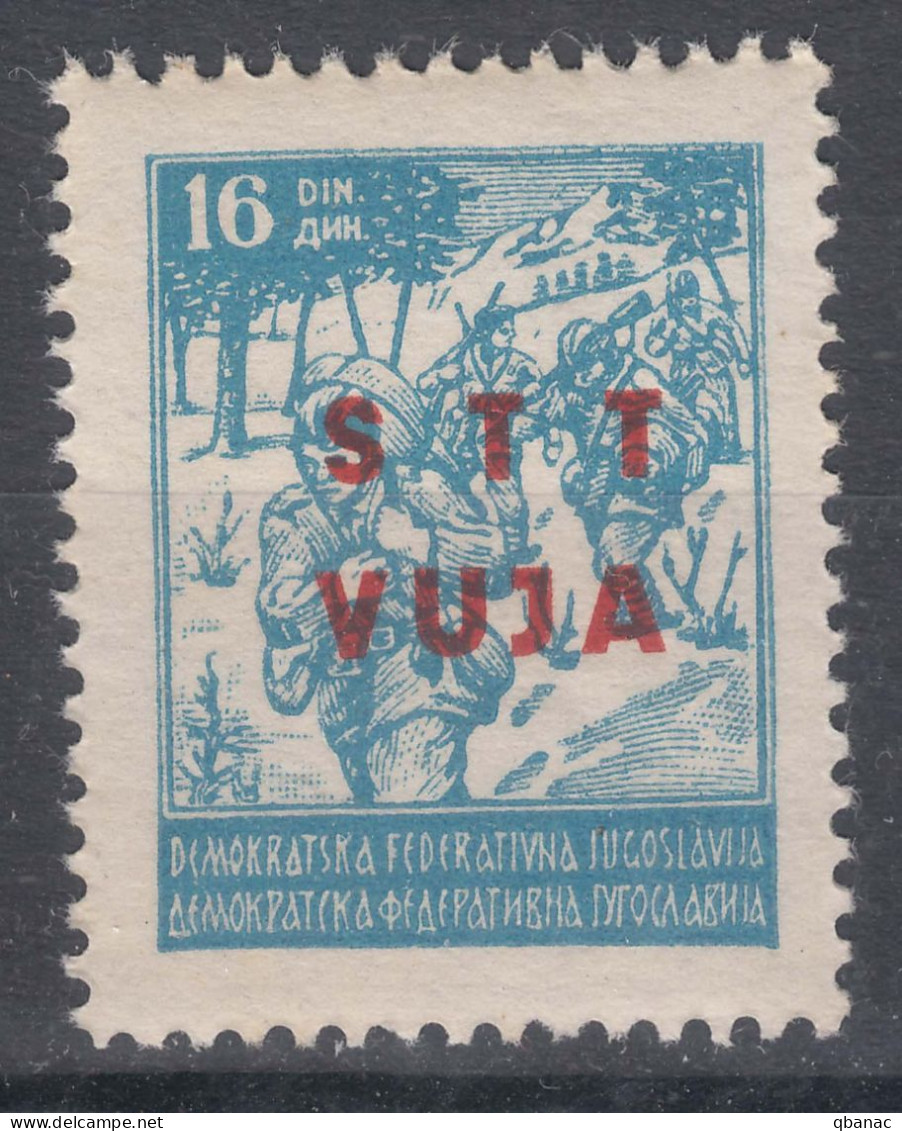 Italy Yugoslavia Trieste Zone B 1949 Mi#20b Sass#15a Mint Never Hinged, Rare Colour Type - Ongebruikt