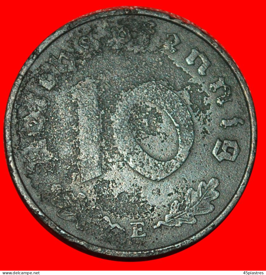 * SWASTIKA: GERMANY  10 PFENNIGS 1940E SAXONY! THIRD REICH 1933-1945! · LOW START ·  NO RESERVE! - 10 Reichspfennig