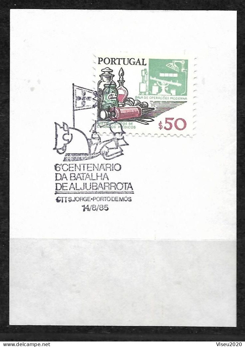 Portugal, 1985 - 6º Centenário Da Batalha De Aljubarrota - Porto De Mós 85 - FDC
