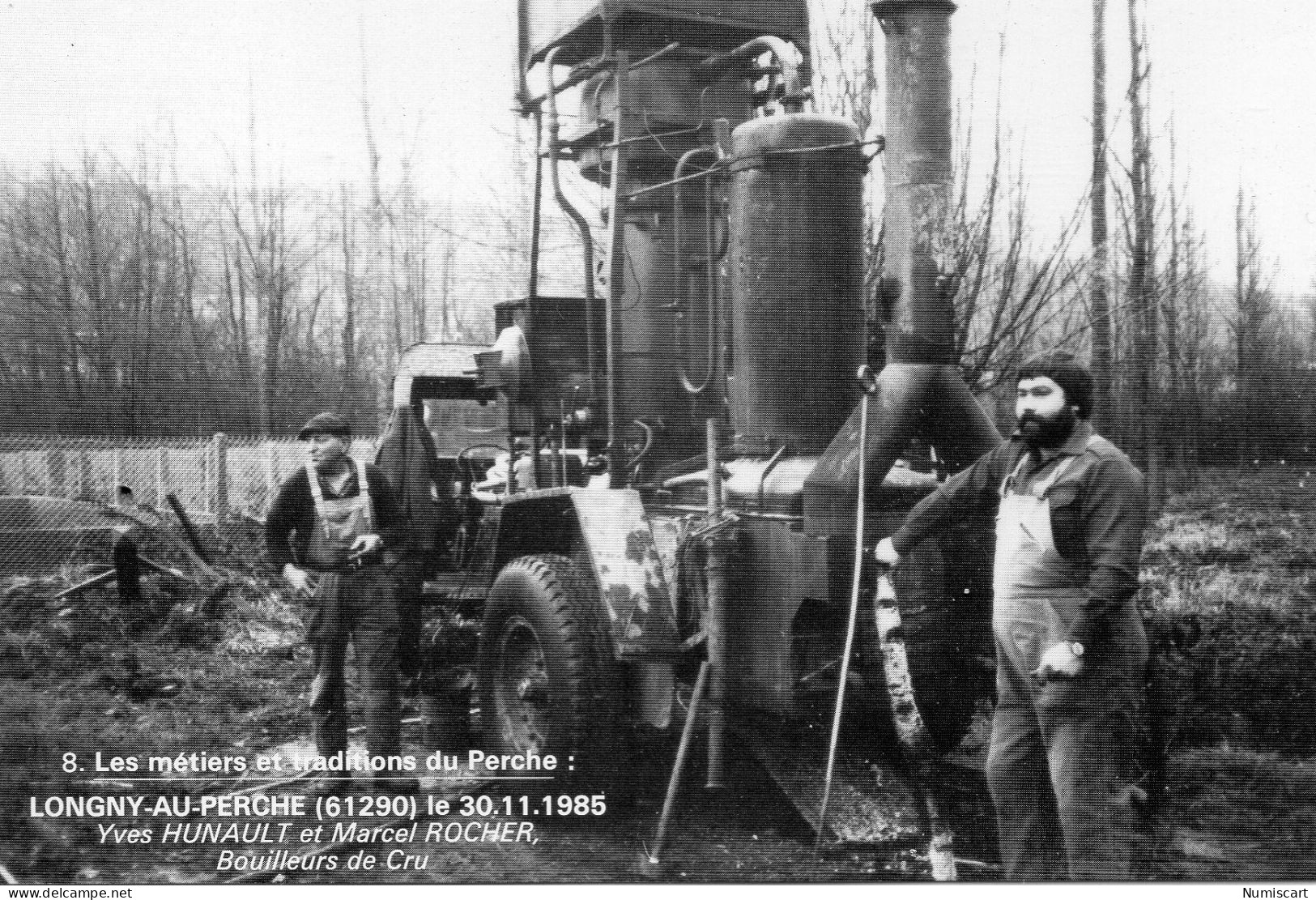 Longny-au-Perche Animée Yves Hunault Marcel Rocher Bouilleurs De Cru Alcool - La Gacilly