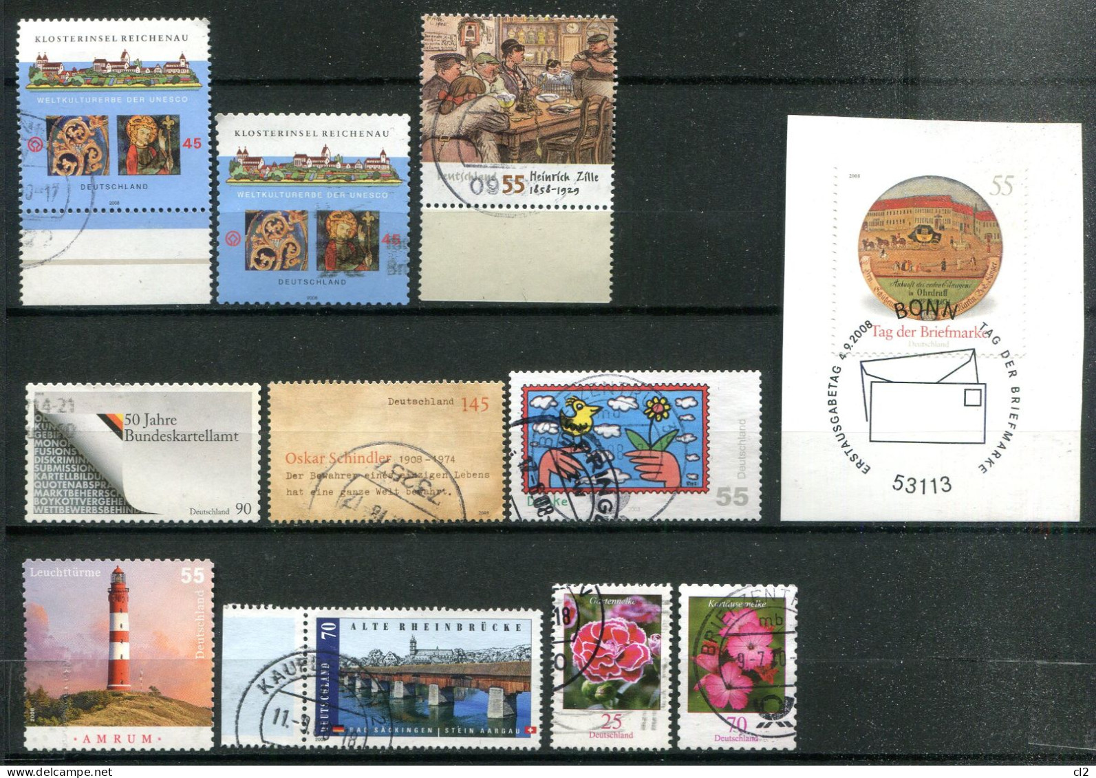 REPUBLIQUE FEDERALE ALLEMANDE - Lot De 11 Timbres De L'année 2008 - Jahressammlungen