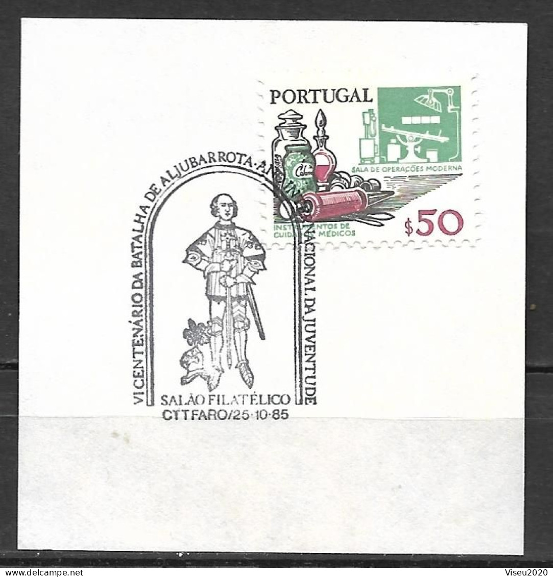 Portugal, 1985 - 6º Centenário Da Batalha De Aljubarrota - Faro 85 - FDC
