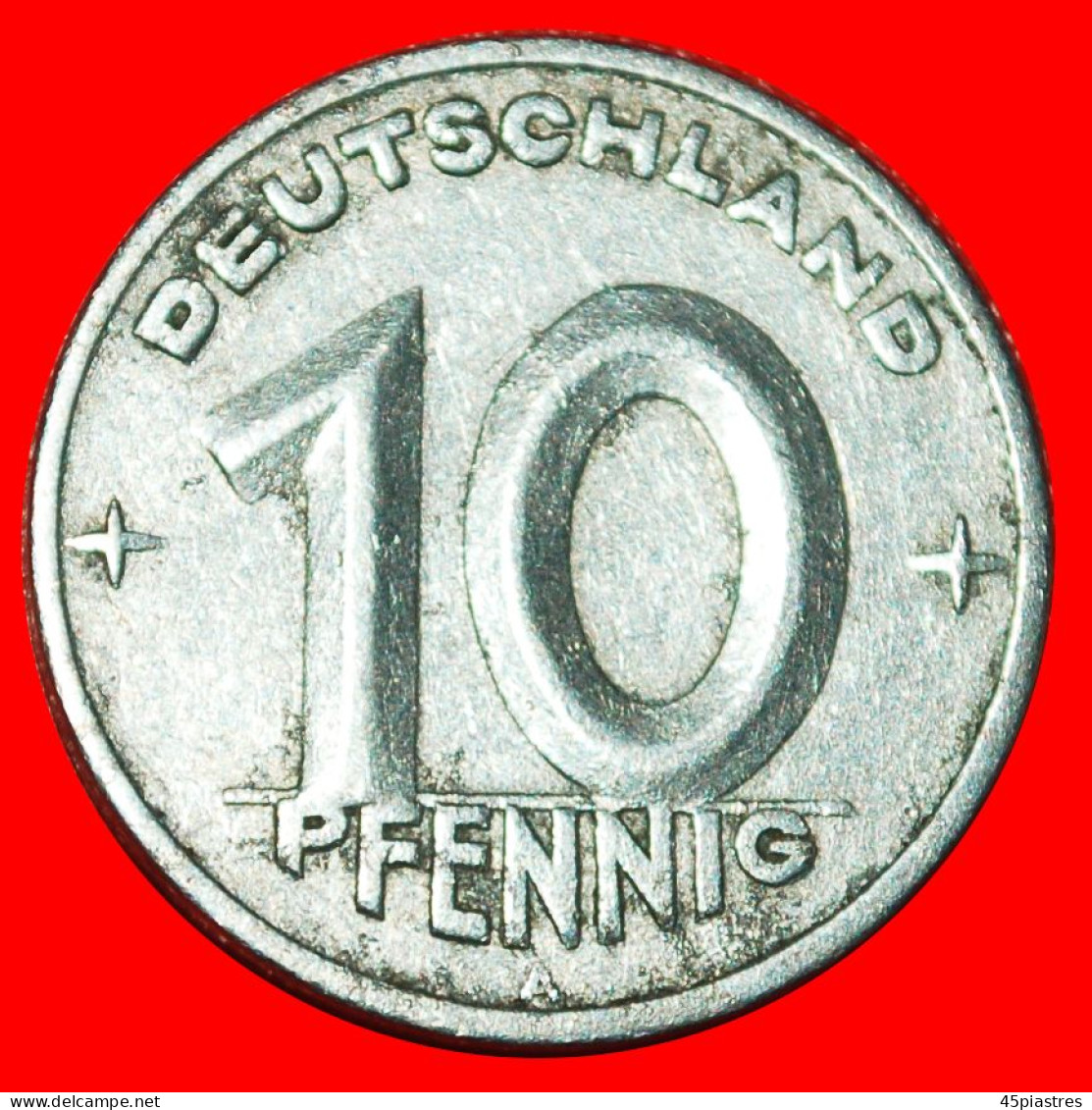 * COMMUNIST STARS (1948-1950): GERMANY  10 PFENNIGS 1949A! · LOW START ·  NO RESERVE! - 10 Pfennig