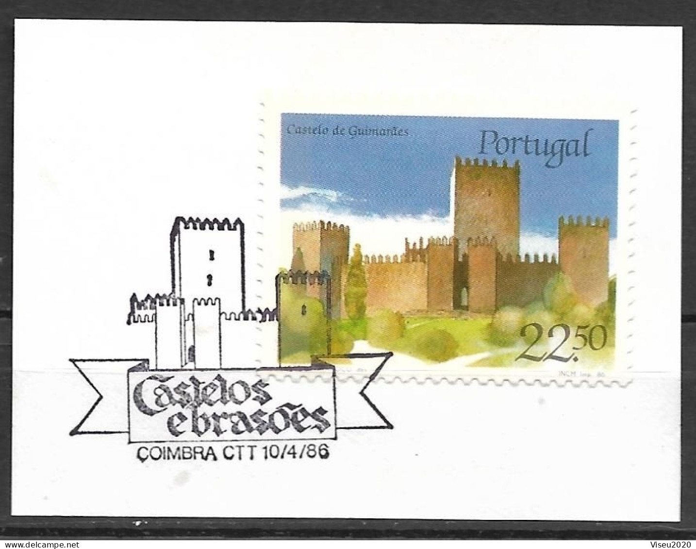 Portugal, 1986 - Castelos De Portugal - Guimarães - FDC