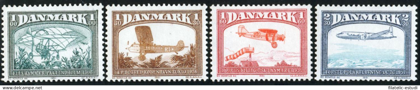TRA2  Dinamarca  Denmark  Nº 742/45  1981   MNH - Sonstige & Ohne Zuordnung
