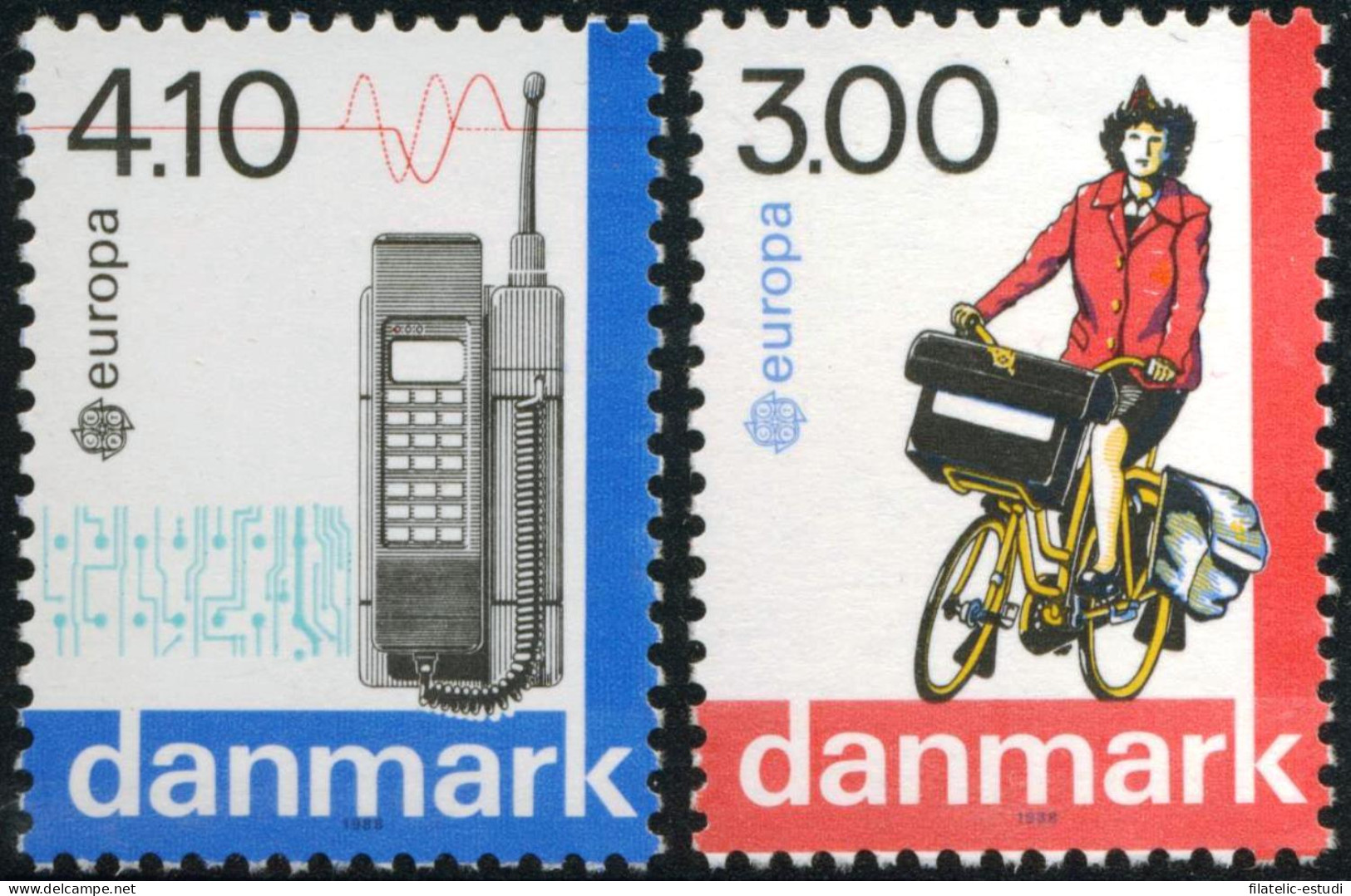 TRA2  Dinamarca  Denmark  Nº 924/25  1988  MNH - Other & Unclassified