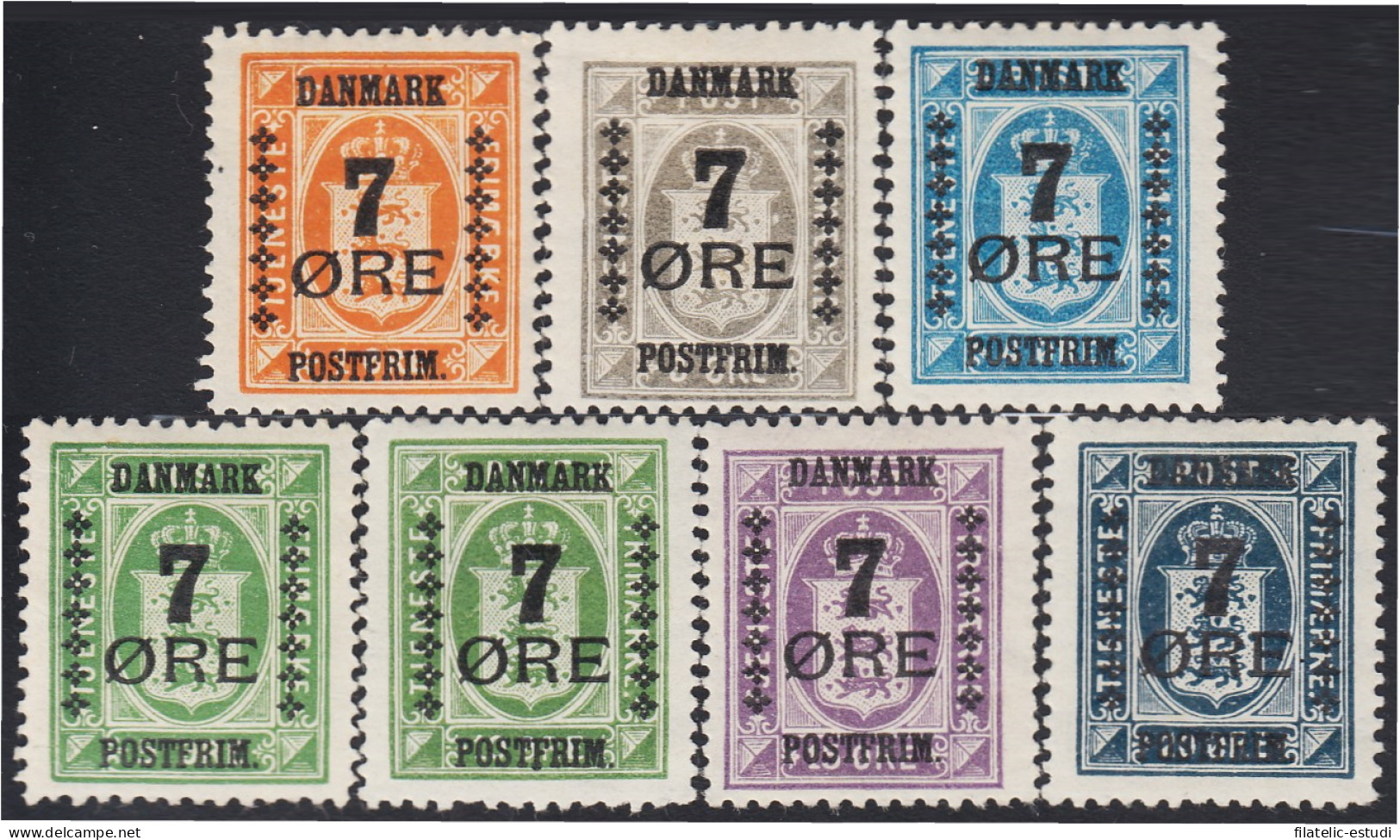 Dinamarca 174/80 1926 Sellos De Servicio De 1915/24 MH - Altri & Non Classificati