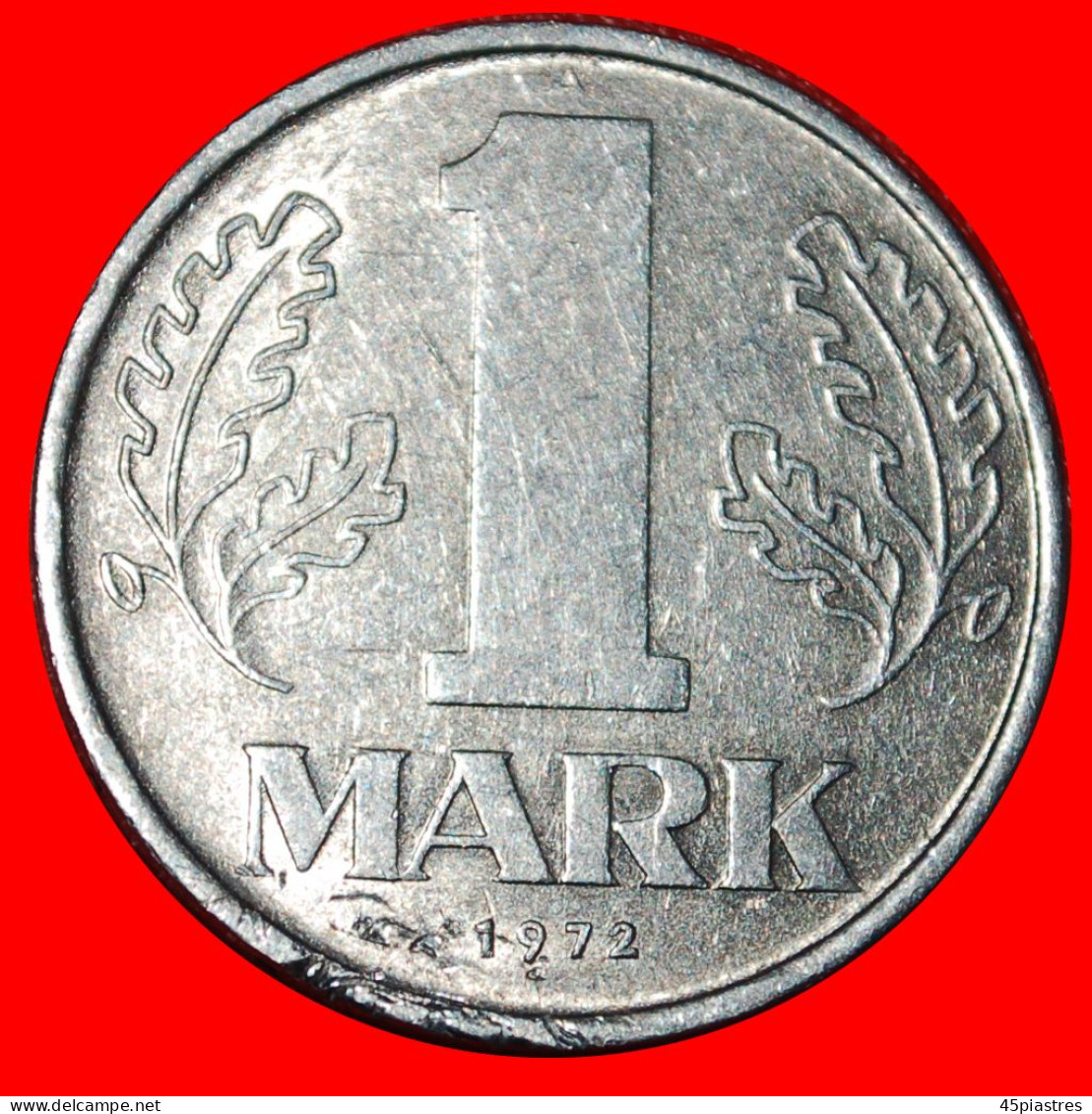 * COMMUNIST STARS (1972-1990): GERMANY  1 MARK 1972A! UNCOMMON!  · LOW START ·  NO RESERVE! - 1 Mark