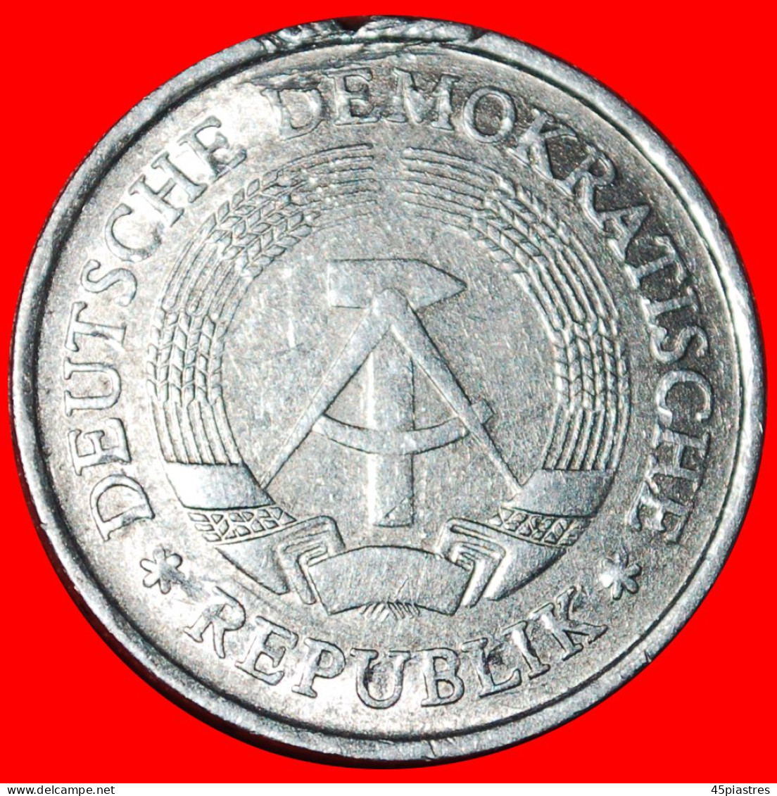 * COMMUNIST STARS (1972-1990): GERMANY  1 MARK 1972A! UNCOMMON!  · LOW START ·  NO RESERVE! - 1 Mark