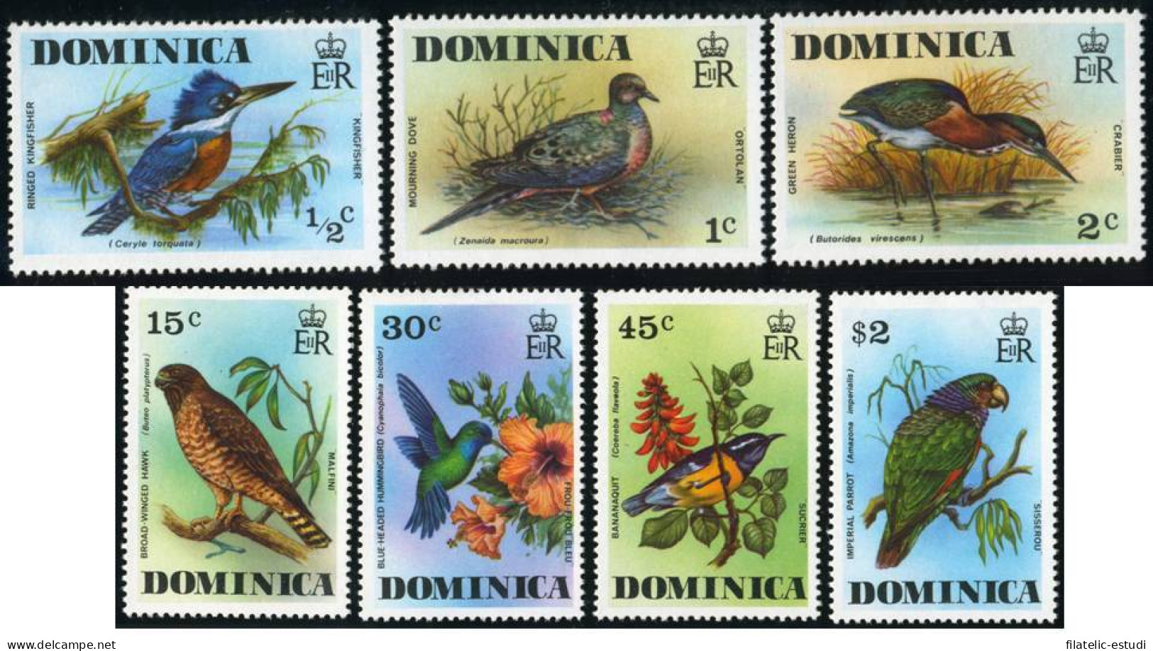 FAU5  Dominica  Nº 478/84  1975   MNH - Dominique (1978-...)