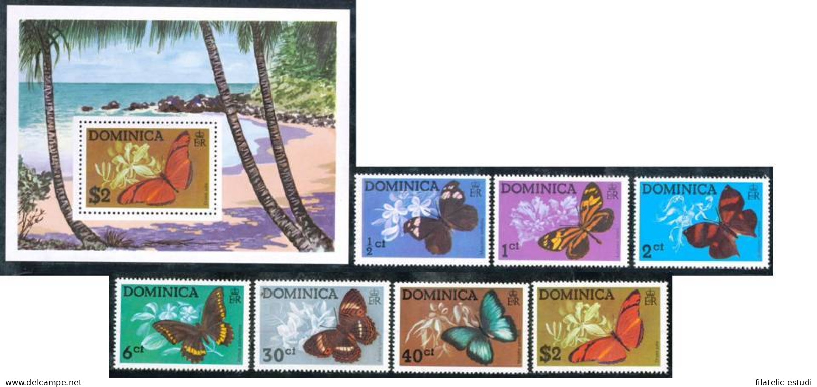 FAU2  Dominica Nº 420/26 + HB 31   MNH - Dominique (1978-...)