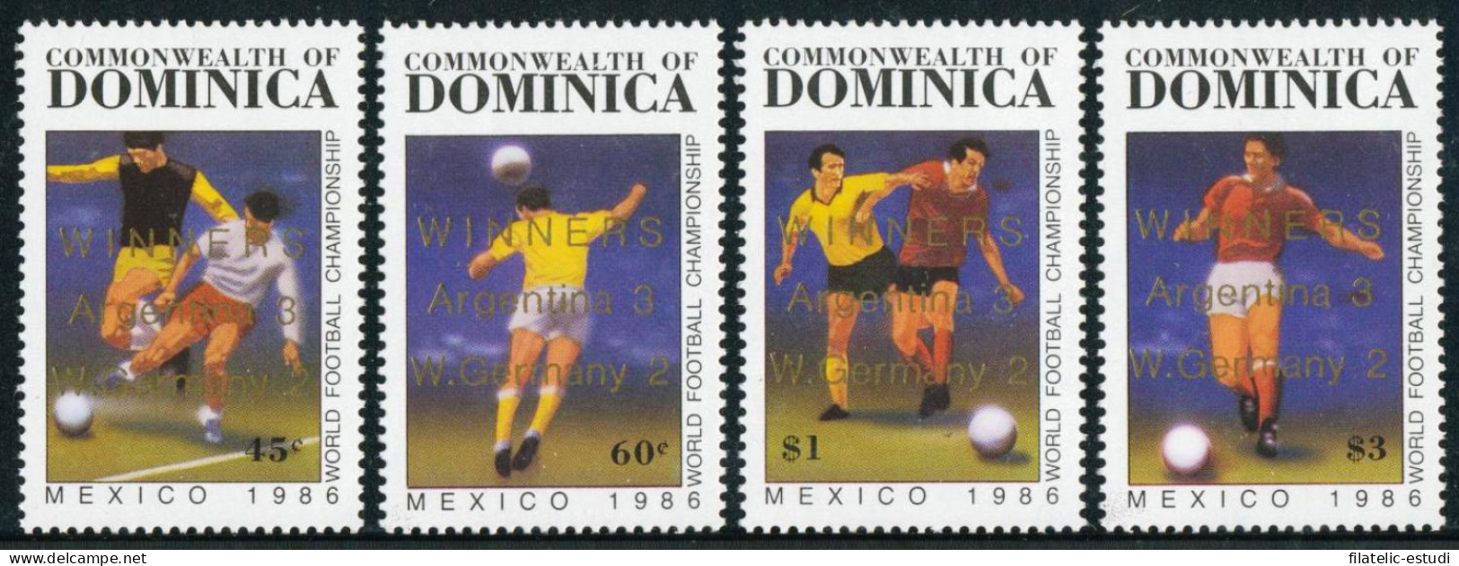 DEP6  Dominica  Nº 948/51   1986   MNH - Dominique (1978-...)