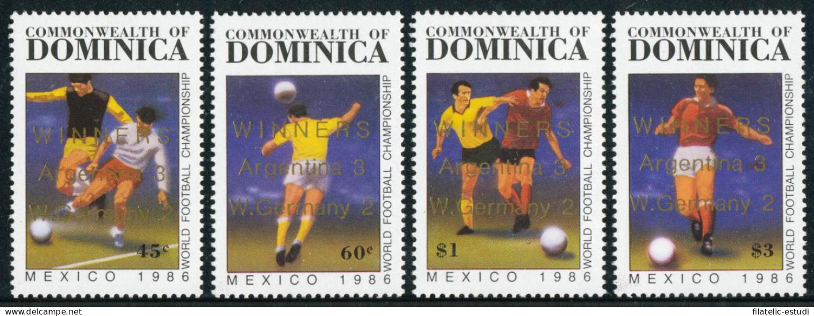 DEP6  Dominica  Nº 948/51   1986   MNH - Dominica (1978-...)