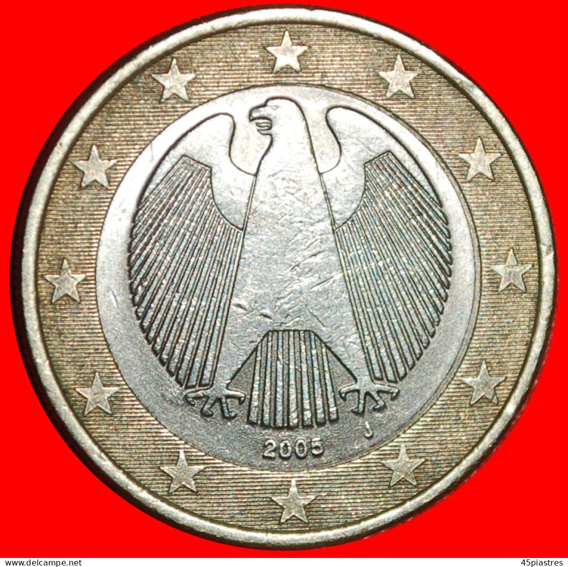 * PHALLIC TYPE (2002-2006): GERMANY  1 EURO 2005J ERROR UNPUBLISHED! · LOW START ·  NO RESERVE! - Varietà E Curiosità