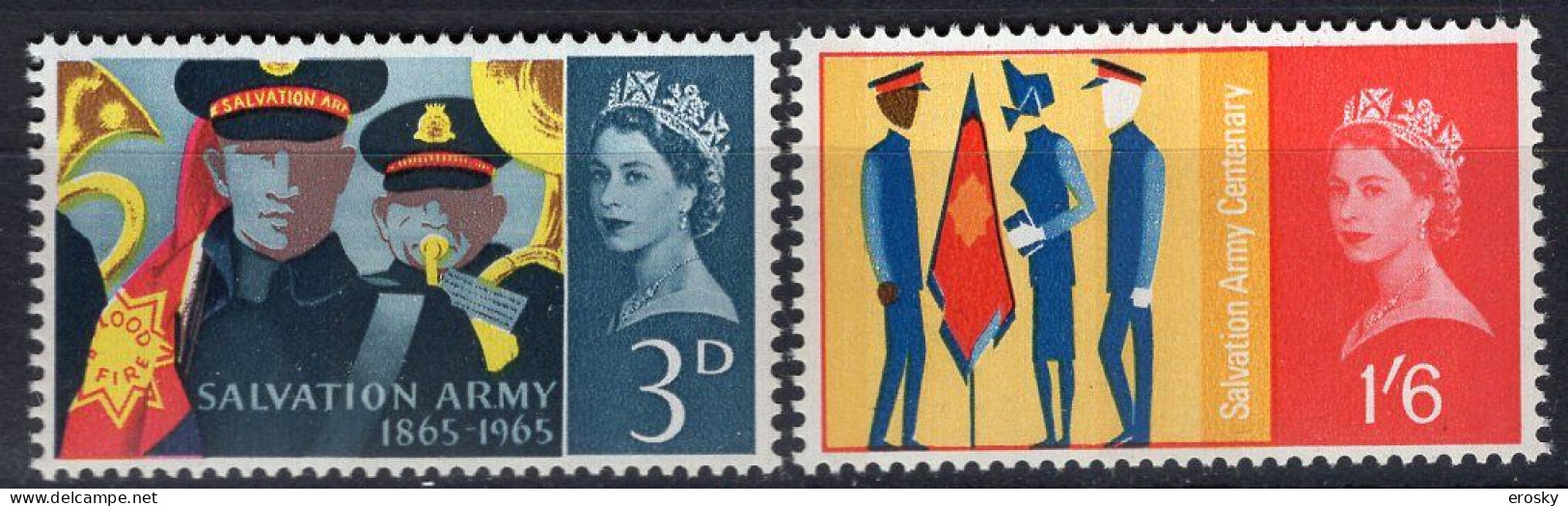 P2061 - GRANDE BRETAGNE Yv N°401A/402A ** FOLKLORE Phosphore - Unused Stamps