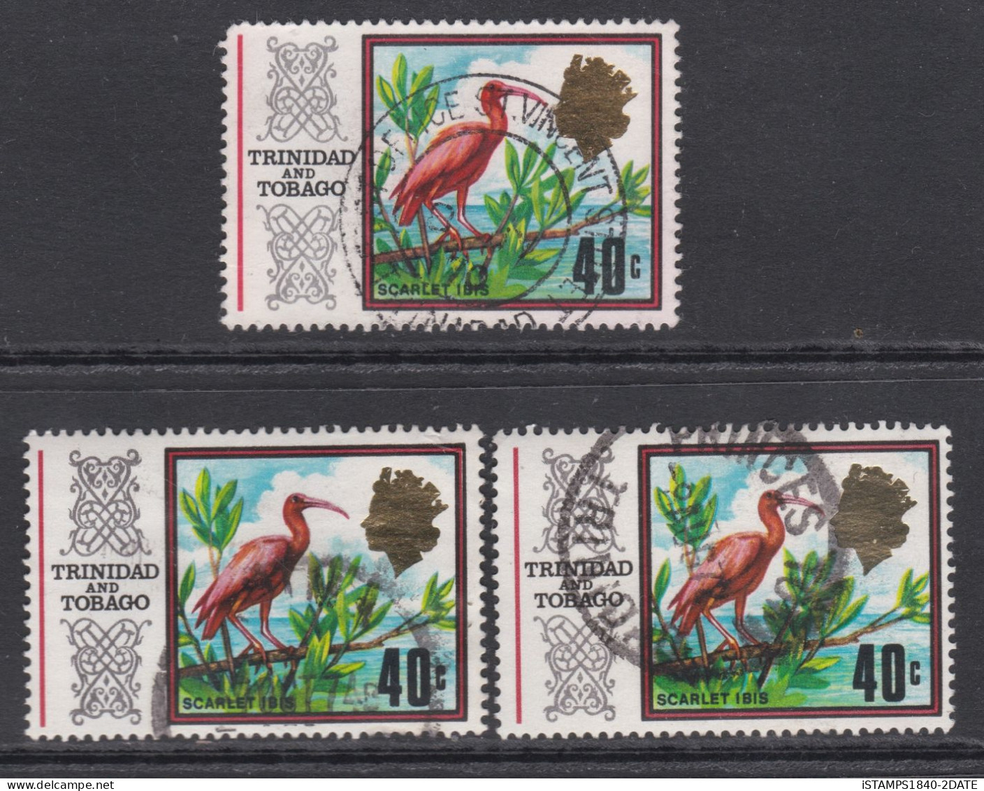 00909/ Thematics Trinidad & Tobago 1969 Exoctic Birds Scarlet Ibis Used X3 - Konvolute & Serien