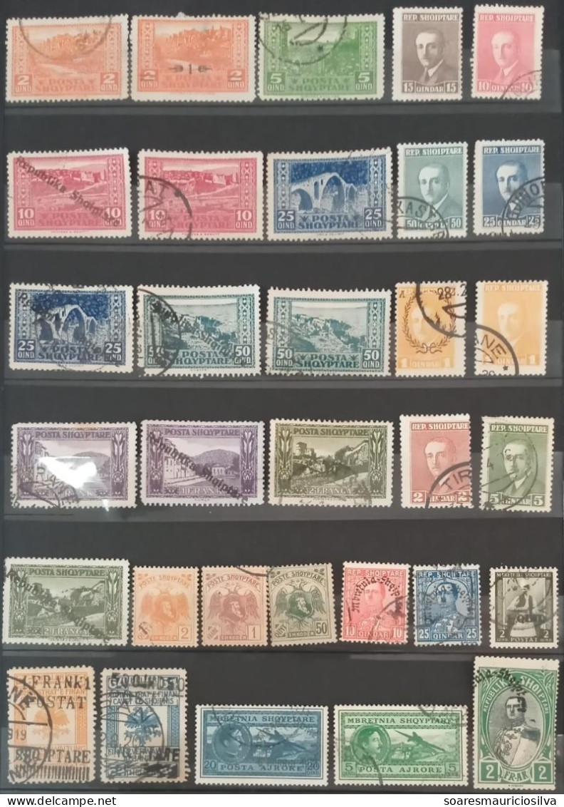 Albania 32 Different Classic Stamp Used - Albanien