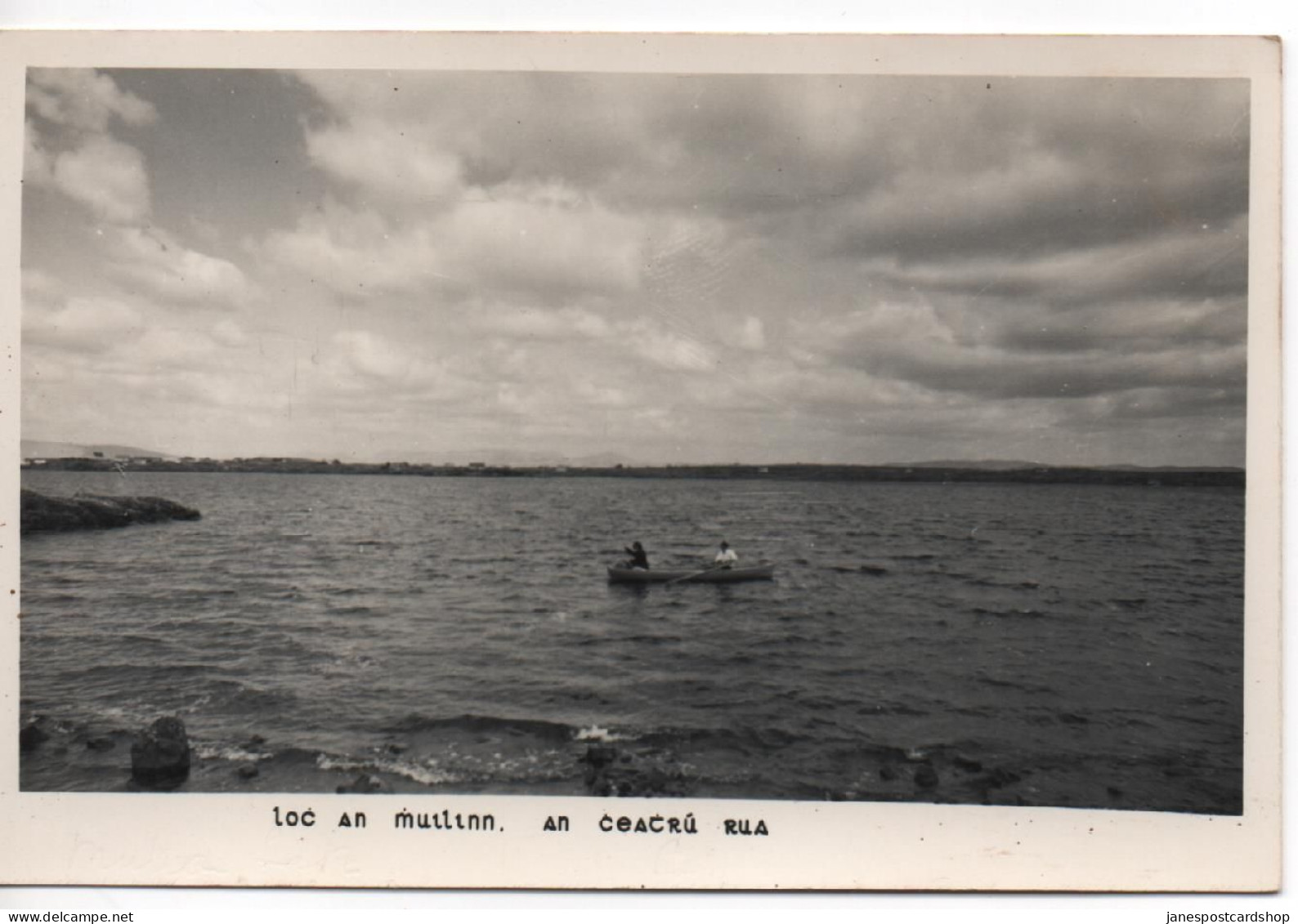 REAL PHOTOGRAPHIC POSTCARD - LOCH - TRALEE - COUNTY KERRY - LOCAL PHOTOGRAPHER - Kerry