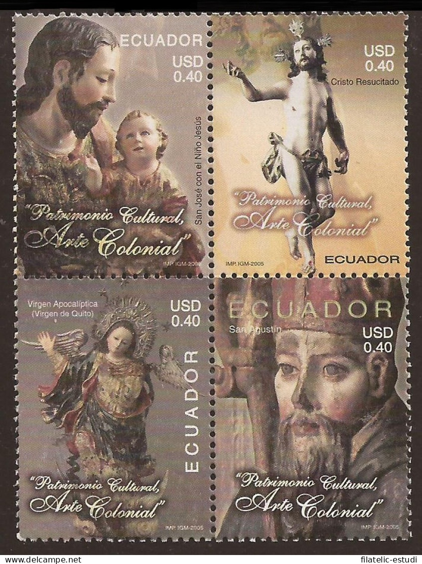 Ecuador 1877/80 2005 Arte Religioso Colonial Religión MNH - Equateur