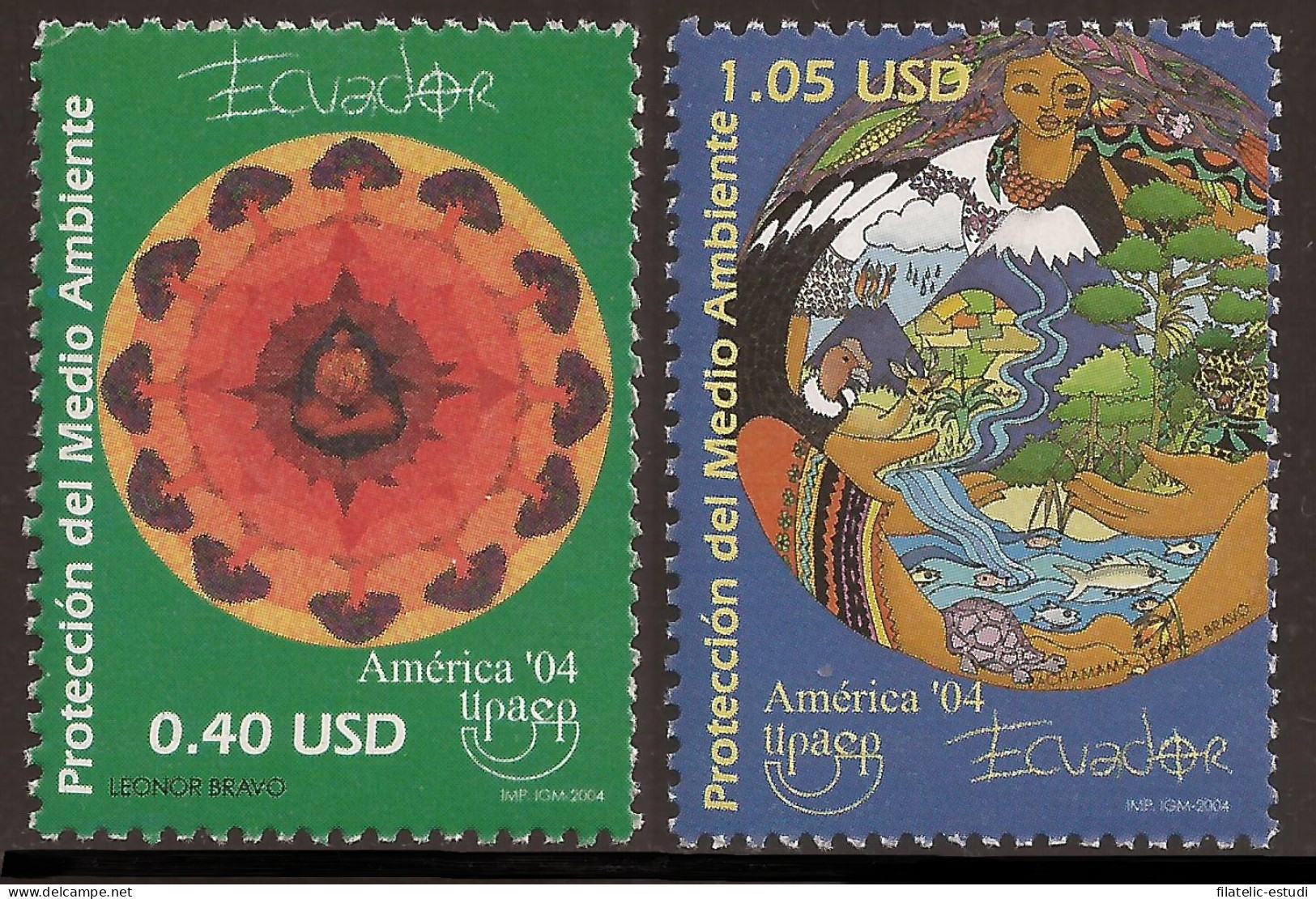 Ecuador 1806/07 2004 UPAEP Protección Del Medio Ambiente MNH - Equateur