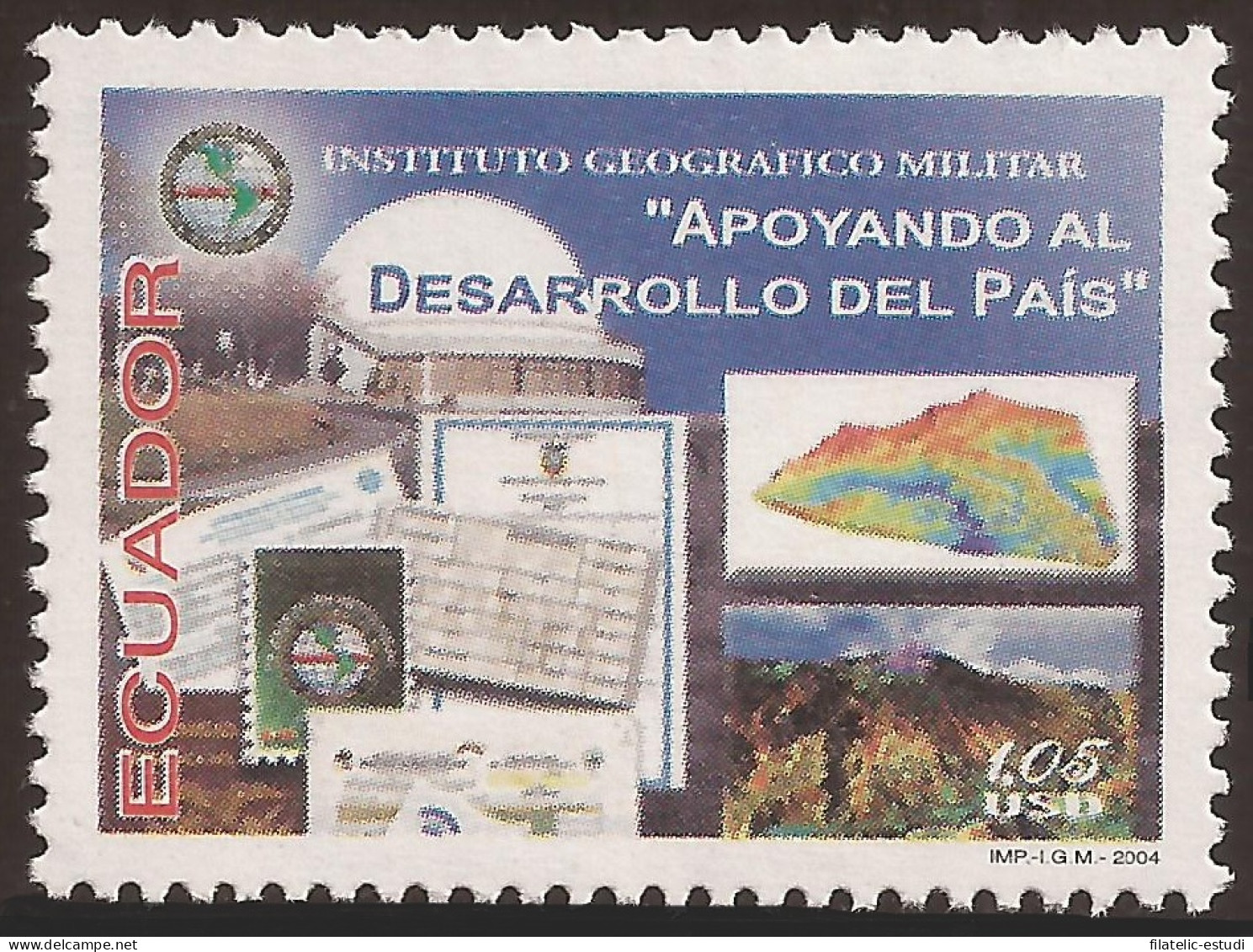 Ecuador 1787 2004 Instituto Geográfico Militar Miiltary MNH - Equateur