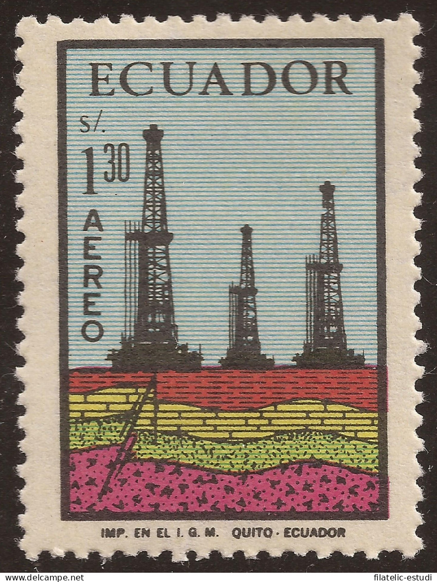 Ecuador A- 553 1972 Aéreo Industria Petrolera MNH - Equateur