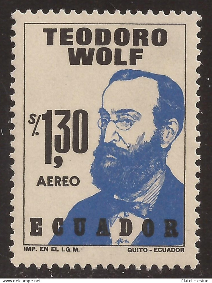 Ecuador A- 580 1974 Aéreo  50 Aniversario Muerte Teodoro Wolf MNH - Equateur