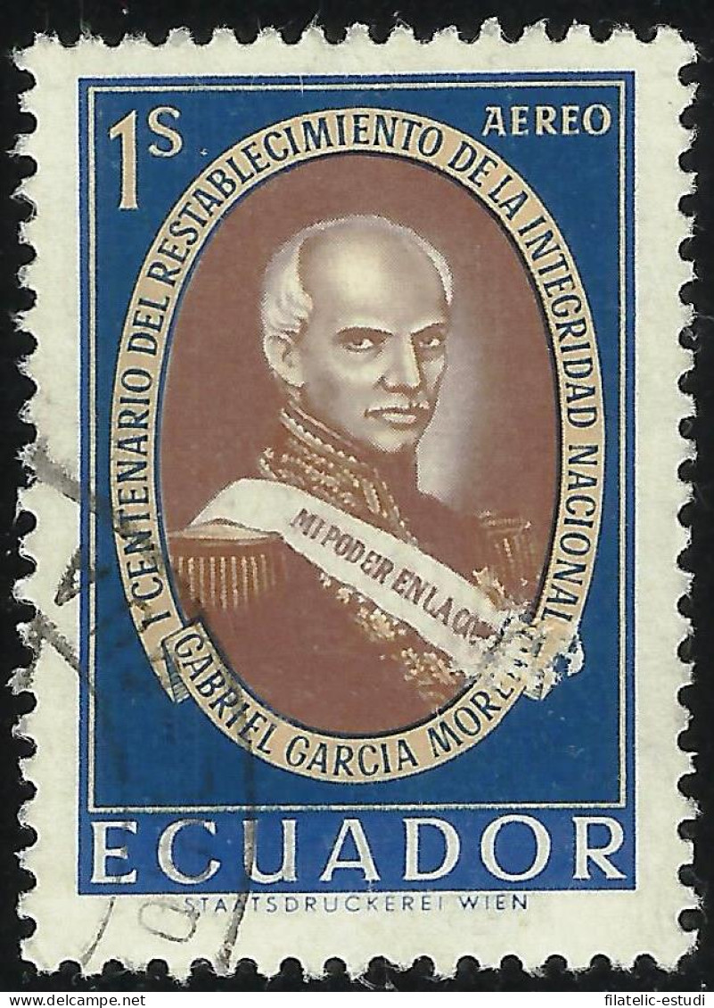 Ecuador A- 388 1961 Aéreo I Centenario Integridad Nacional Usado - Equateur