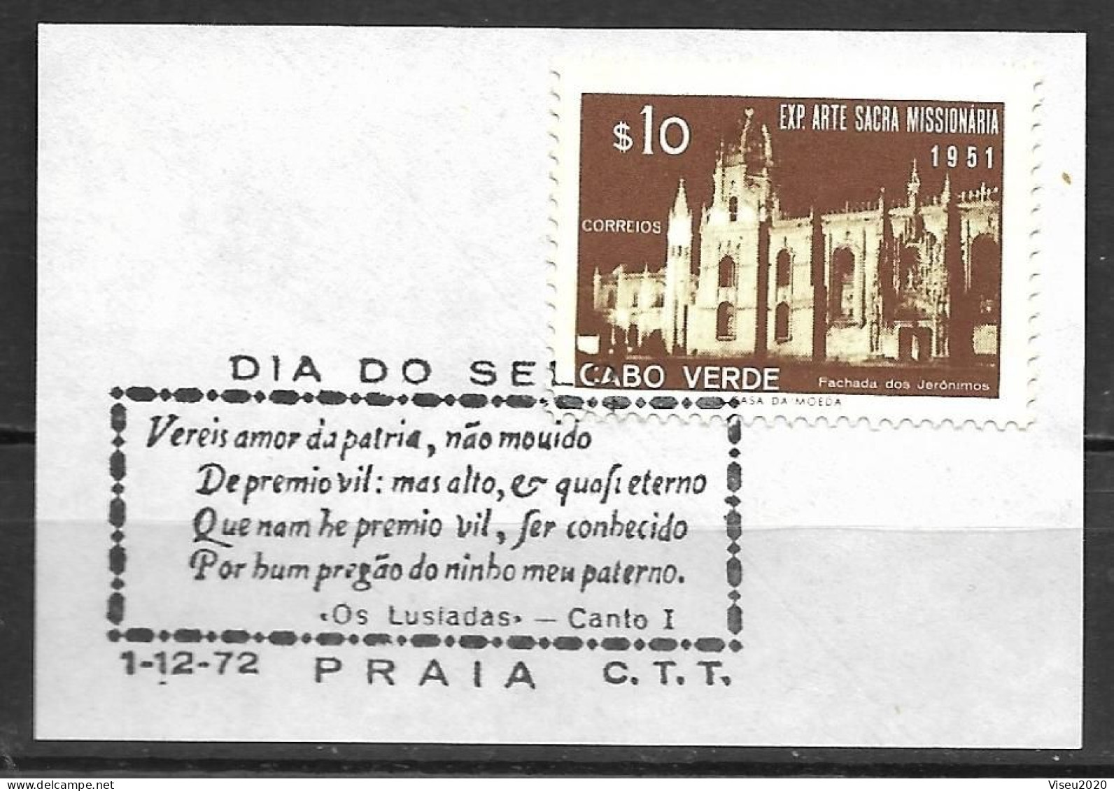 Portugal - Cabo Verde 1972 - Dia Do Selo - FDC