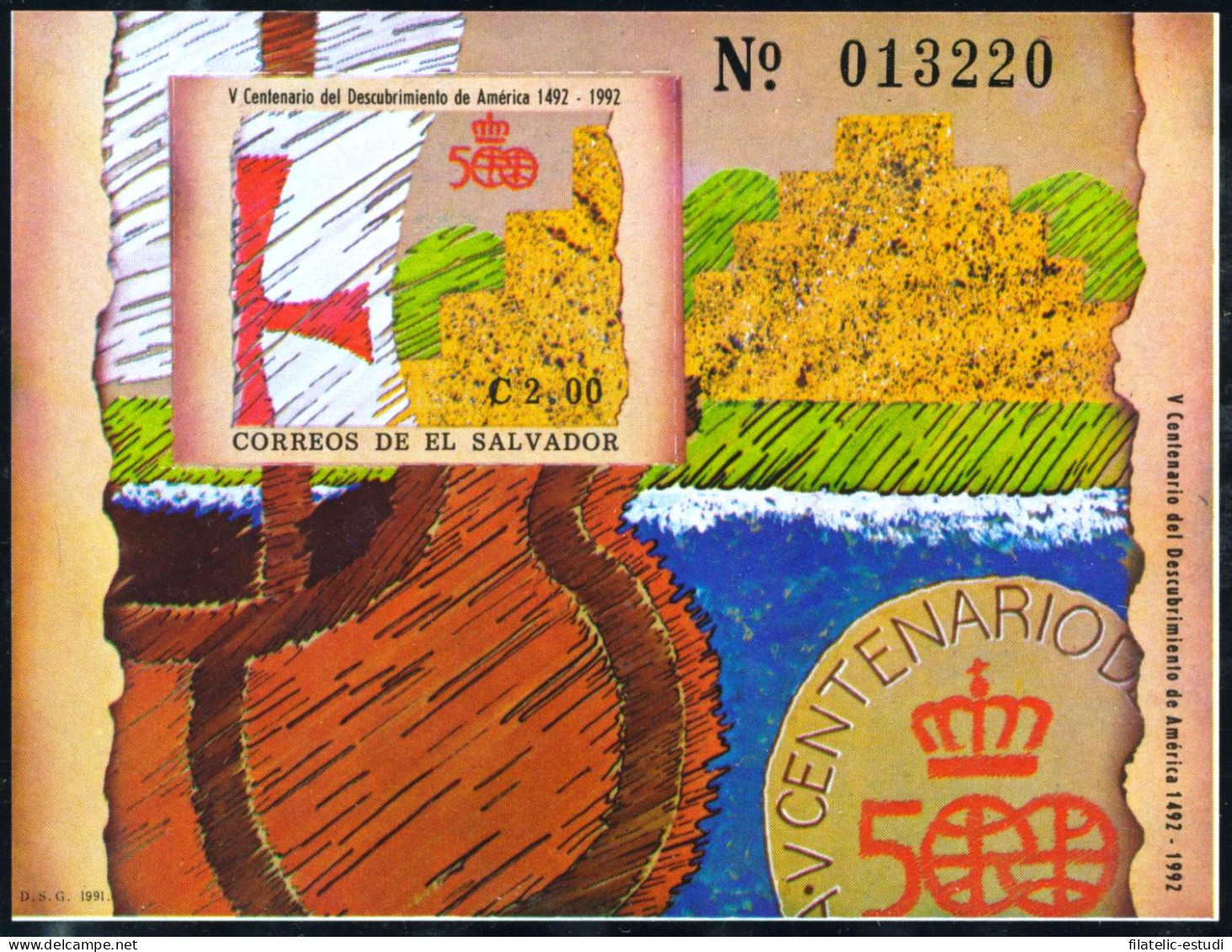 COL El Salvador HB 40 1991   MNH - Salvador