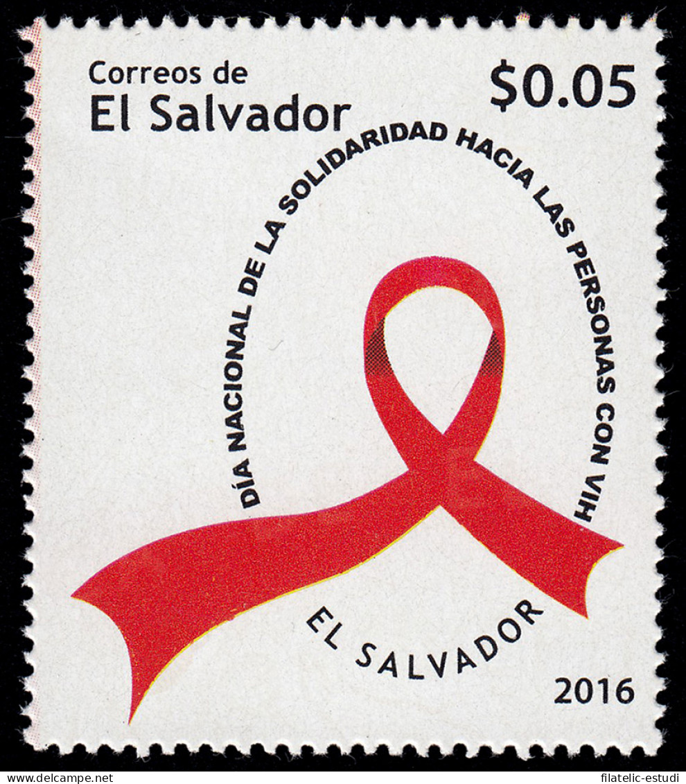 El Salvador  1873 2016 Salud Lucha Contra El Sida MNH - Salvador