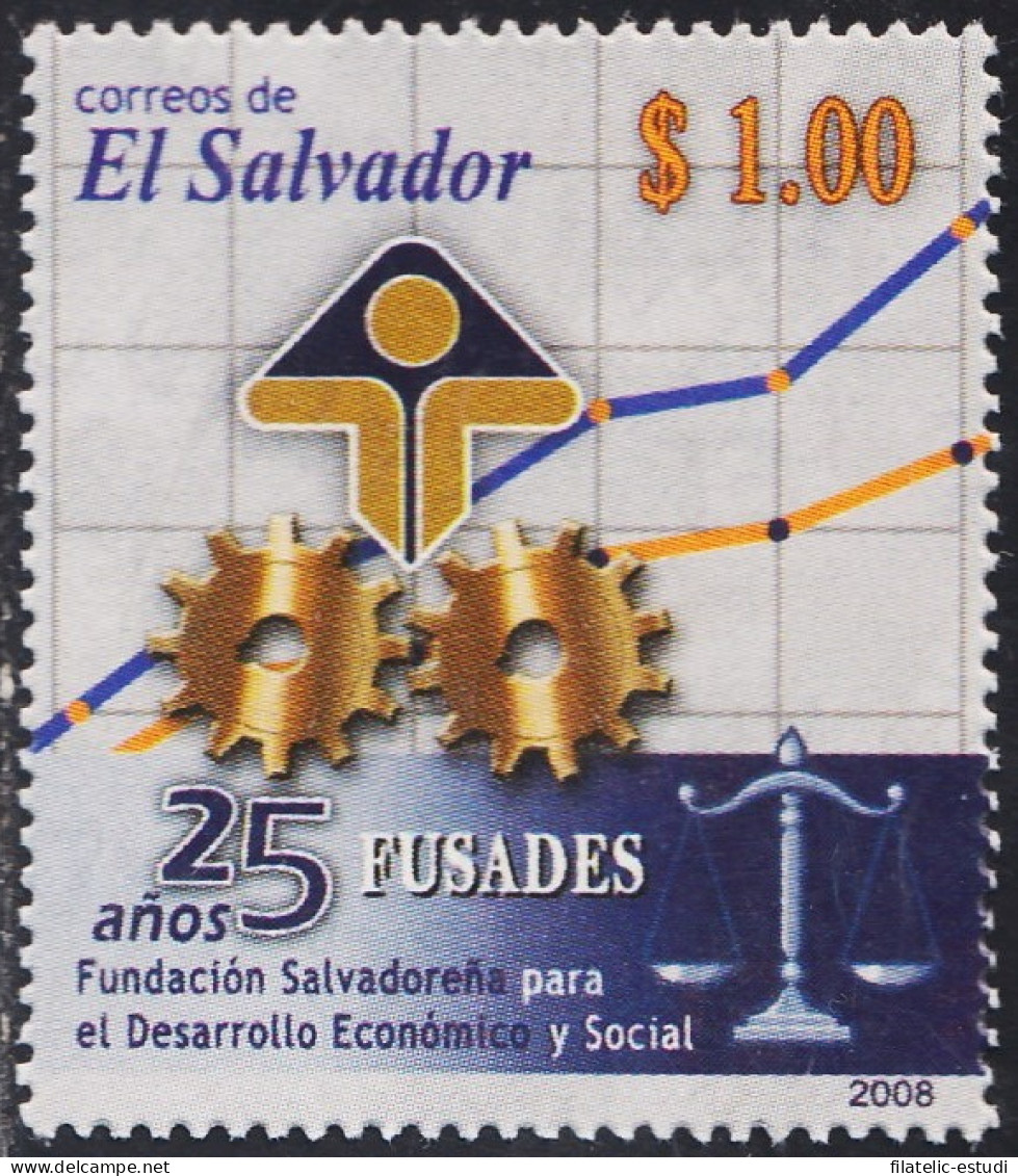 El Salvador 1761 2008 25 Años De FUSADES MNH - Salvador