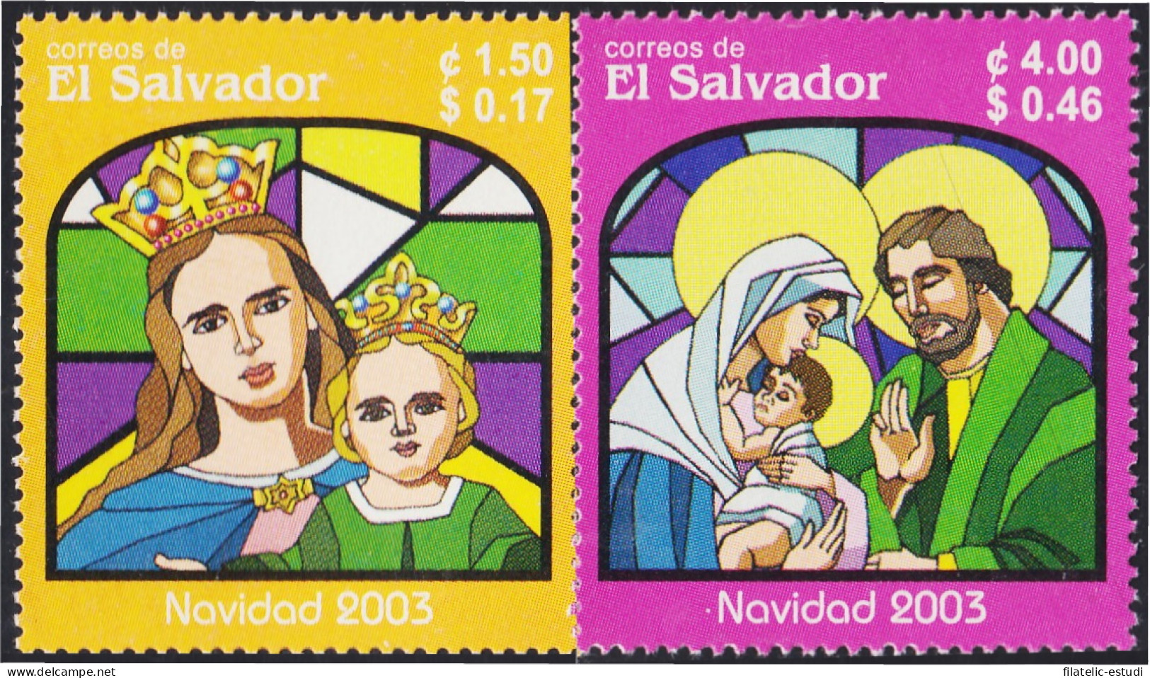 El Salvador 1538/39 - Navidad MNH - Salvador