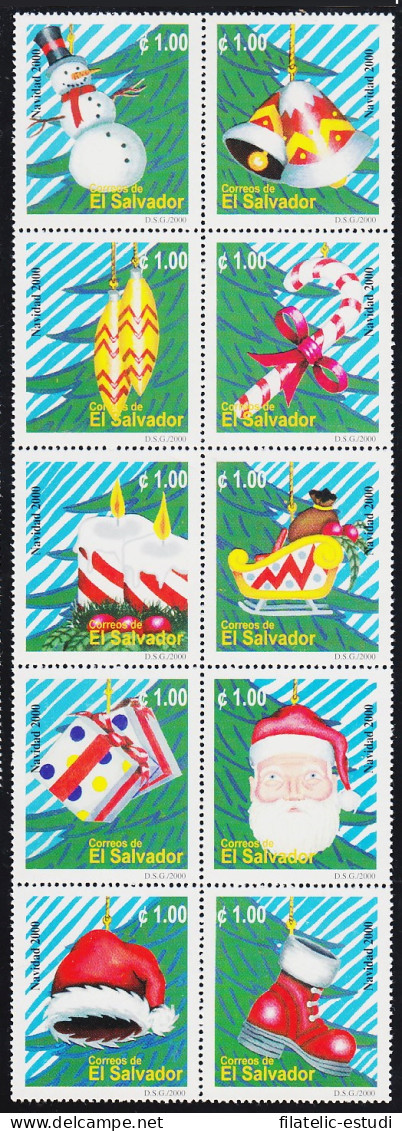 El Salvador 1471/80 2000 Navidad MNH - Salvador