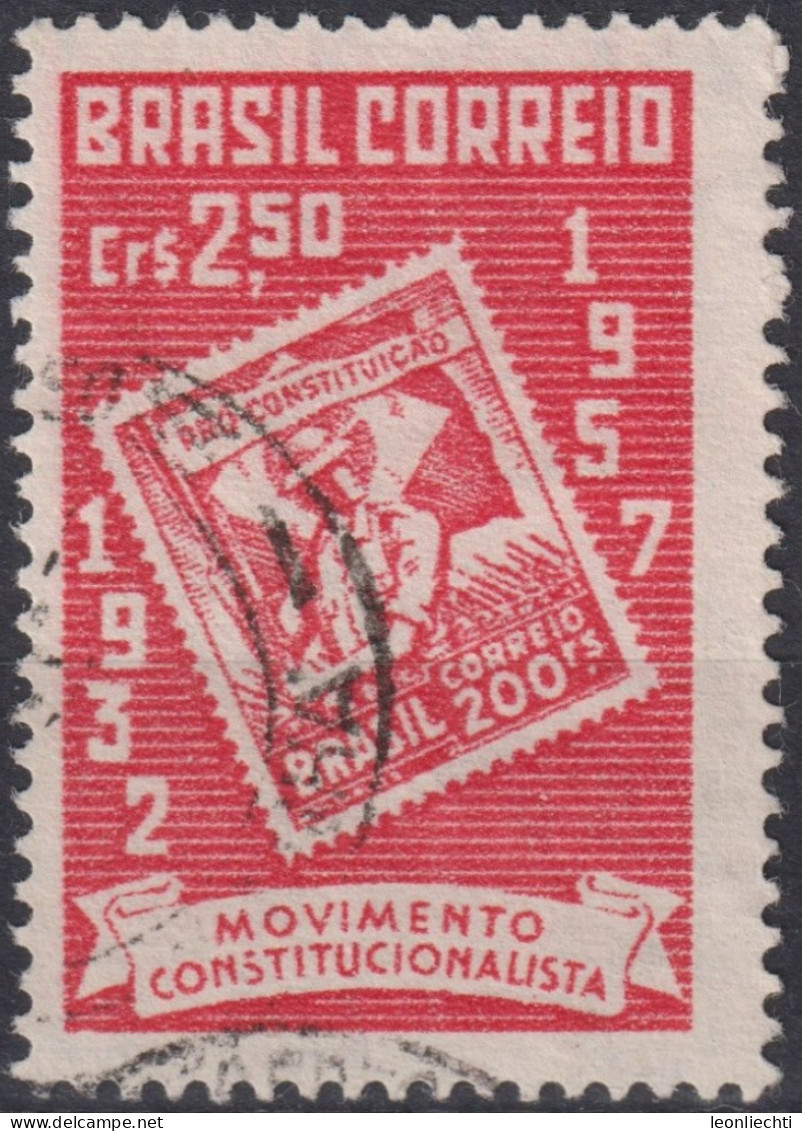 1957 Brasilien ° Mi:BR 912, Sn:BR 849, Yt:BR 631, The 25th Anniversary Of The Sao Paulo Revolutionary Govt - Usati