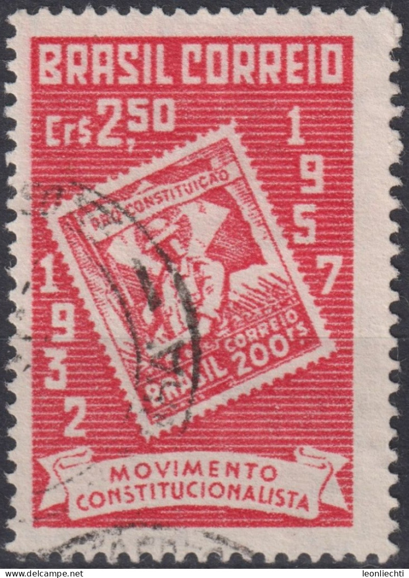 1957 Brasilien ° Mi:BR 912, Sn:BR 849, Yt:BR 631, The 25th Anniversary Of The Sao Paulo Revolutionary Govt - Oblitérés