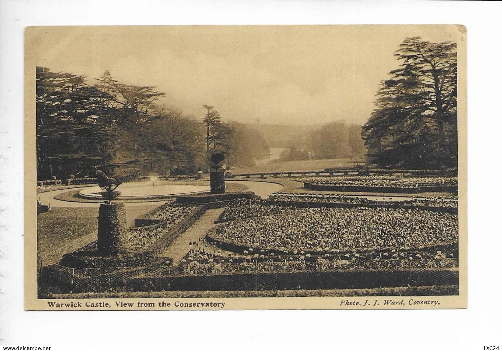 WARWICK CASTLE. VIEW FROM THE CONSERVATORY. - Warwick