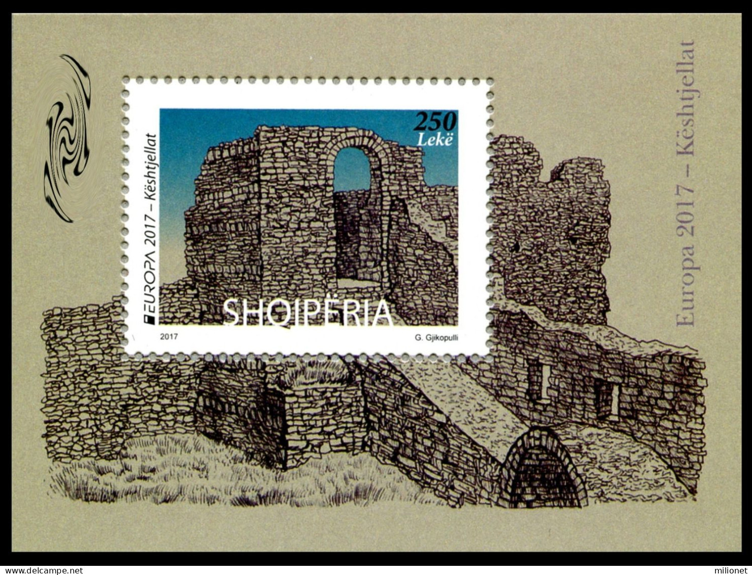 SALE!!! Albania Albanie Albanien EUROPA 2017 CASTLES Souvenir Sheet S/SMNH ** - 2017