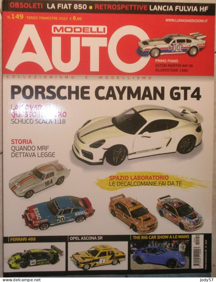 MODELLI AUTO - N.149 - TERZO TRIMESTRE 2022 - SCHUCO 1/43 - FERRARI 488 GT3 BBR 1/18 - FIAT 850 - Zeitschriften