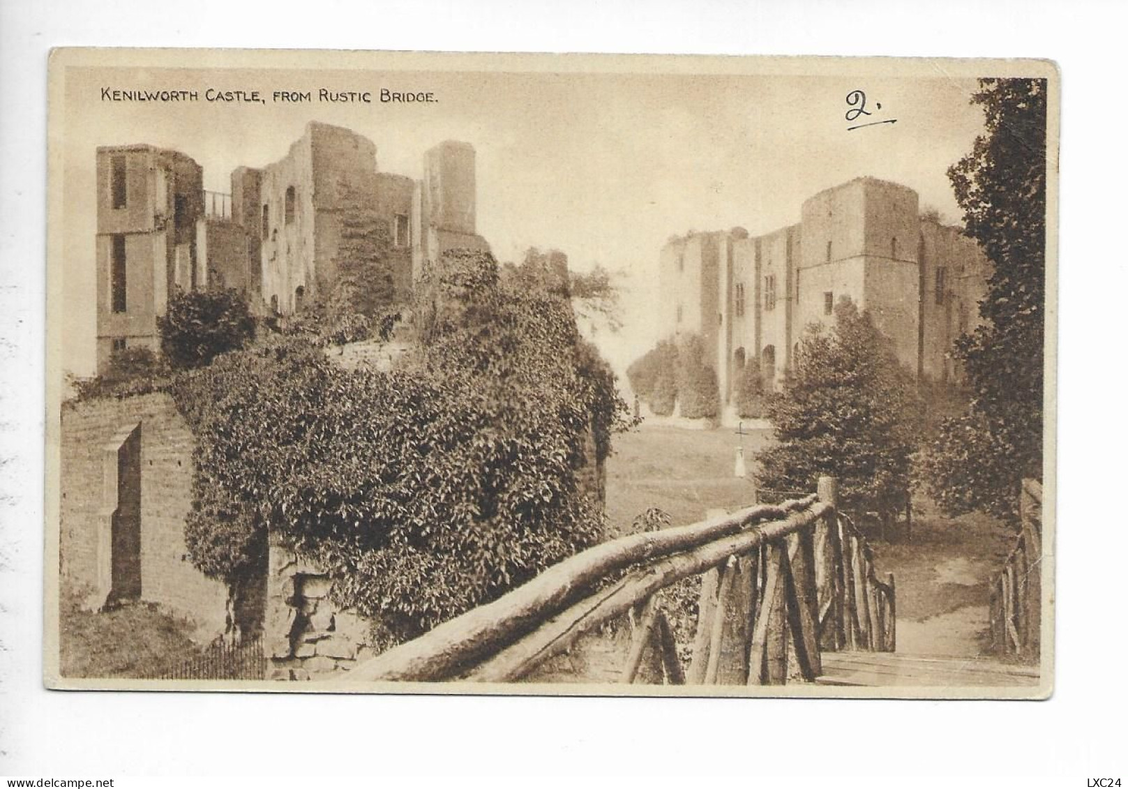 KENILWORTH CASTLE. FROM RUSTIC BRIDGE. - Andere & Zonder Classificatie