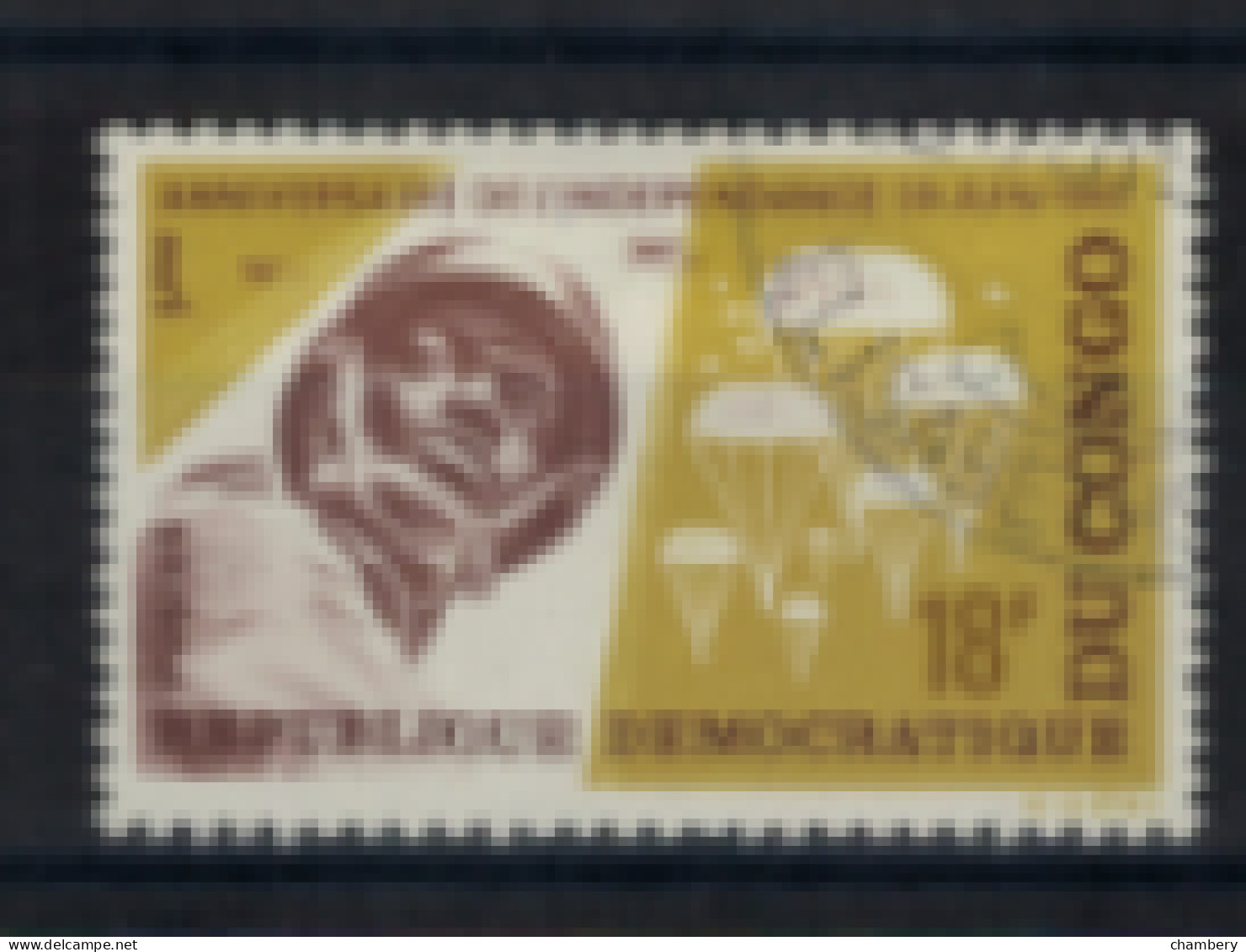 Congo Kinshasa - "3ème Anniversaire De L'Indépendance : Parachutistes" - Oblitéré N° 598 De 1965 - Used